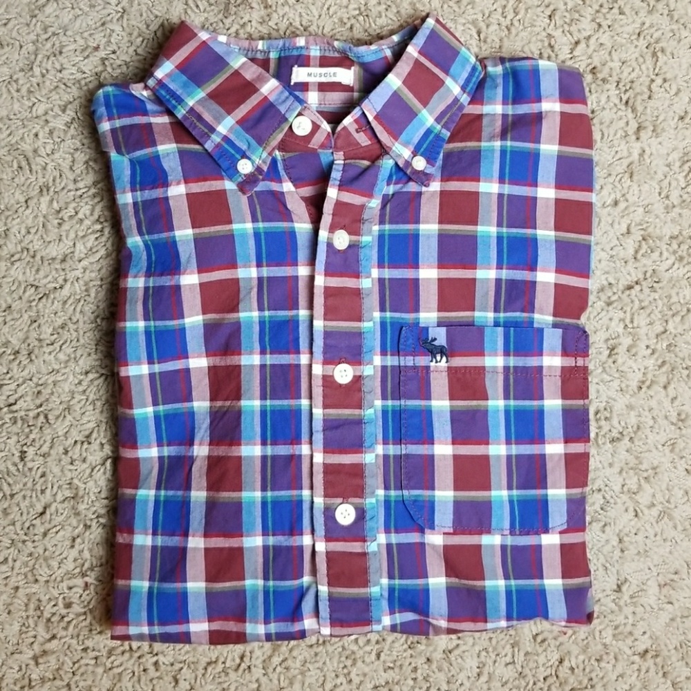 Abercrombie and Fitch muscle fit button down
